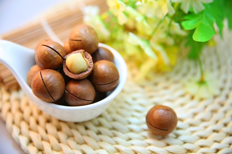 qué vitaminas y minerales tiene la nuez de macadamia