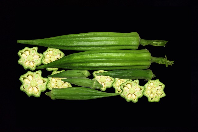 vitaminas y minerales de la okra